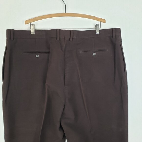 J Peterman Mens Moleskin Pants Brown Duca Visconti Italy Suspender Buttons 46x29 - Picture 4 of 8